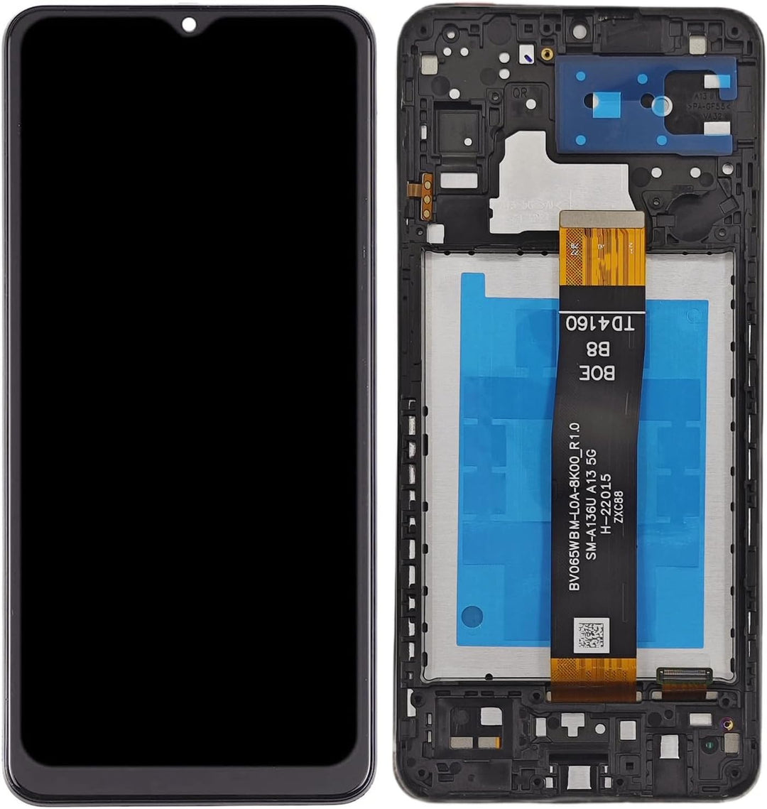 Ersatzbildschirm für Samsung Galaxy A13 5G mit Rahmen für Samsung A13 a136u S136dl a136a a136w Telef