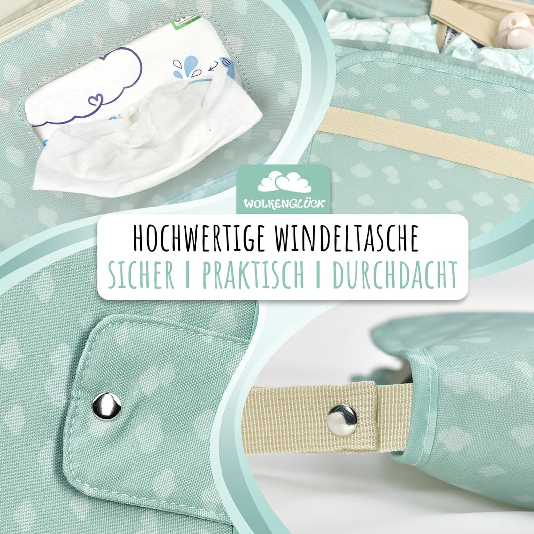 Windeltasche Grün, Grün