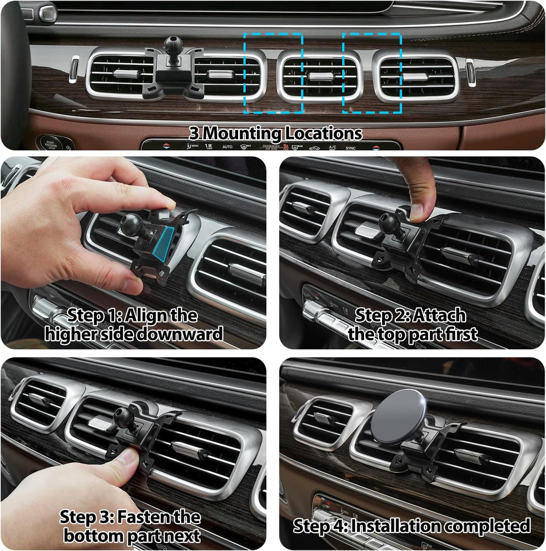 Handyhalter Für Mercedes-Benz GLE GLS 2020-2026, Starker Magnetischer Handyhalter Kompatibel Mit Mag