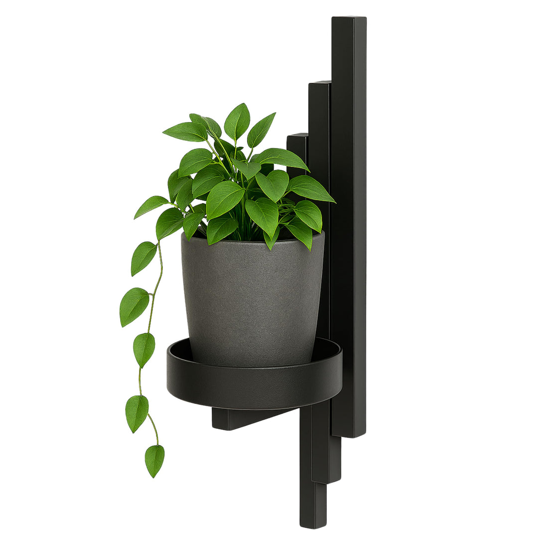 Pflanzregal Wand - Blumenhalter Hängend - aus Metall, Moderne Wand Deko für Wohnzimmer, Jugendzimmer