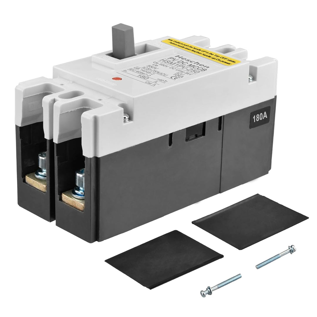 Heschen DC-Leistungsschalter MCCB, HSM1PV-250, 2-polig, DC550V 180A, Photovoltaik-Leistungsschalter,