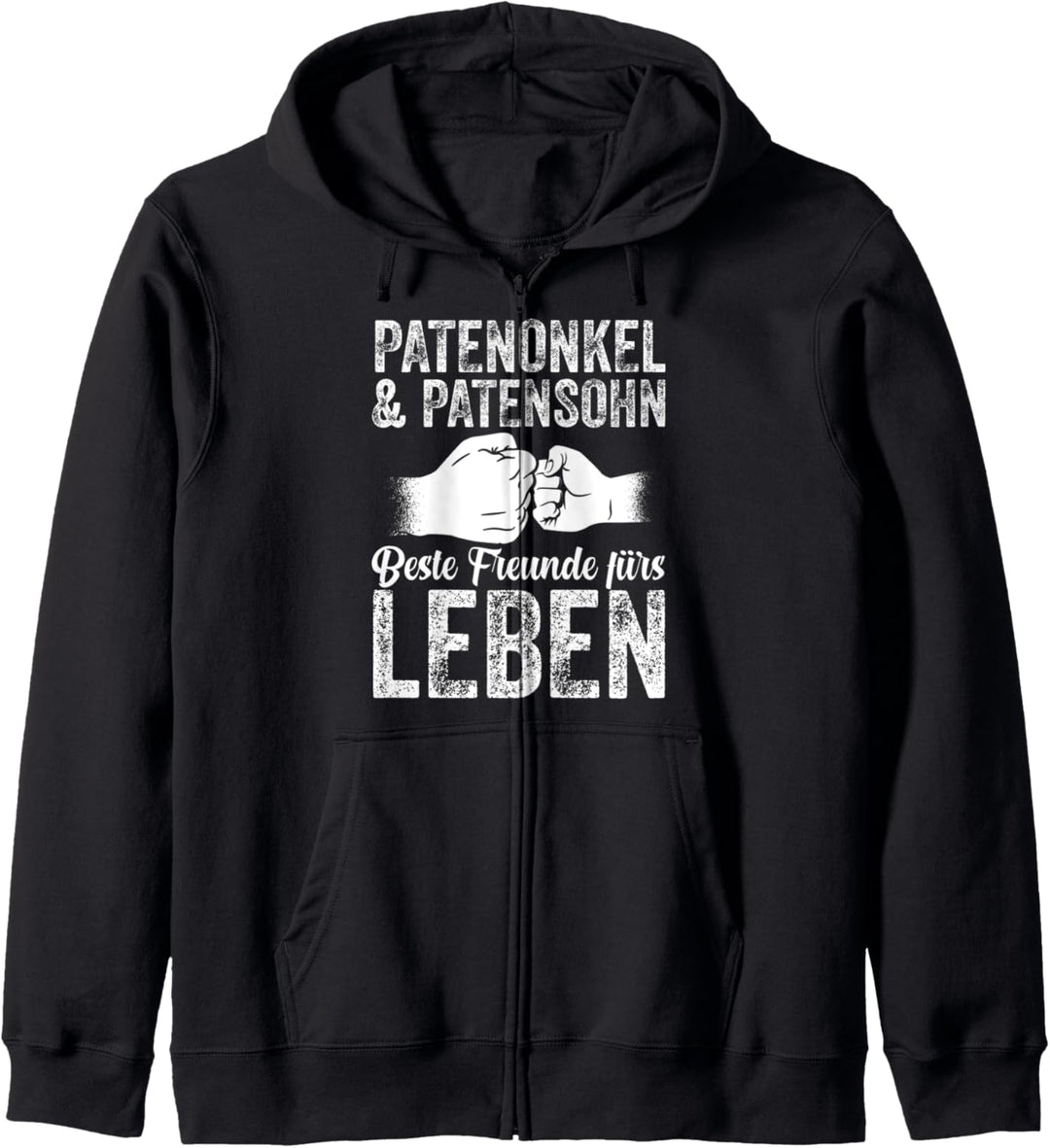 Patenonkel Und Patensohn Taufe Taufzeuge Taufpate Kapuzenjacke