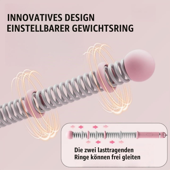 Verstellbares Ropeless Battle Rope,Tragbare Gewichtete Seile ohne Seil,Platzsparendes Hausgymgerät f