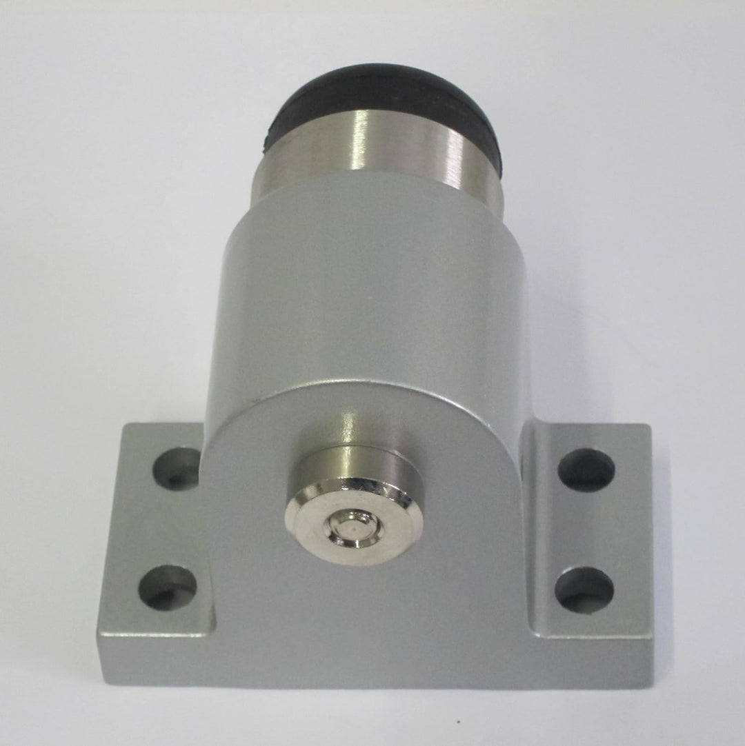 RSW-Türstopper 83029, grauer Türstopper aus massivem Gussaluminium für die Bodenmontage