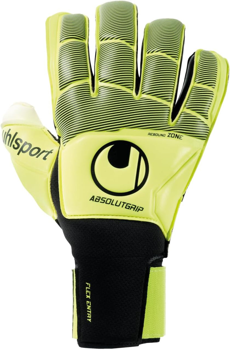 uhlsport Erwachsene Unisex X Torwarthandschuhe Taille 8 EU Jaune Fluo/Noir, Taille 8 EU Jaune Fluo/N