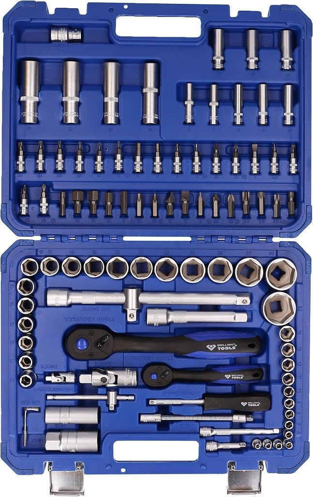 BRILLIANT TOOLS BT023094 Steckschlüssel-Satz, 94-tlg, 1/4", 1/2" [Powered by KS TOOLS] 94-tlg. 1/4"6