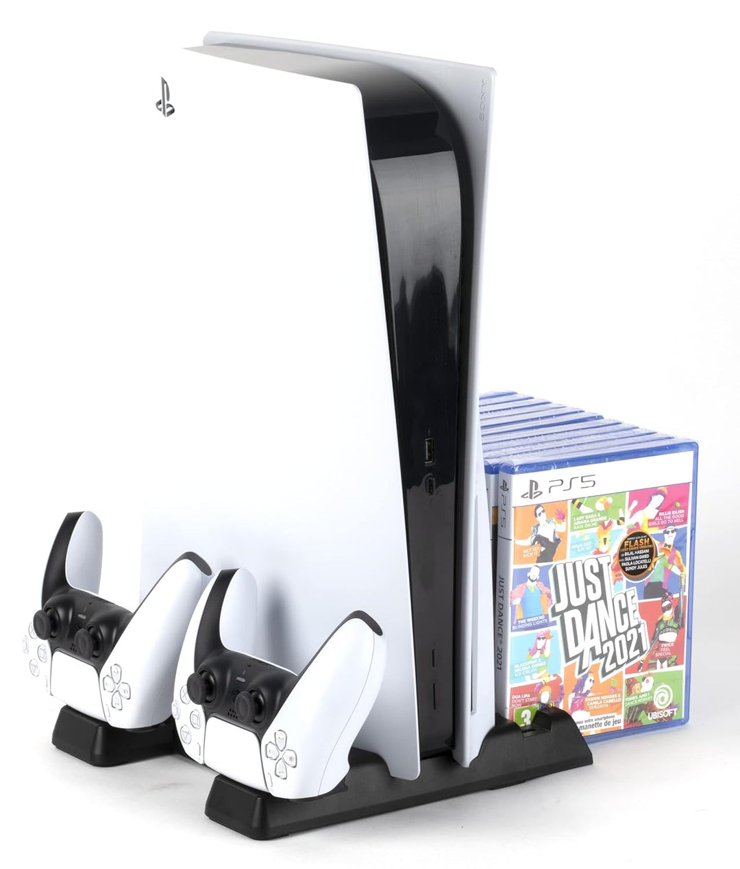 Konix Mythics Ladestation Cool & Charge Spaceship für Konsole, 2 DualSense-Controller und bis zu 11