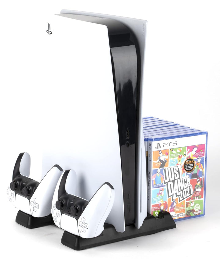 Konix Mythics Ladestation Cool & Charge Spaceship für Konsole, 2 DualSense-Controller und bis zu 11