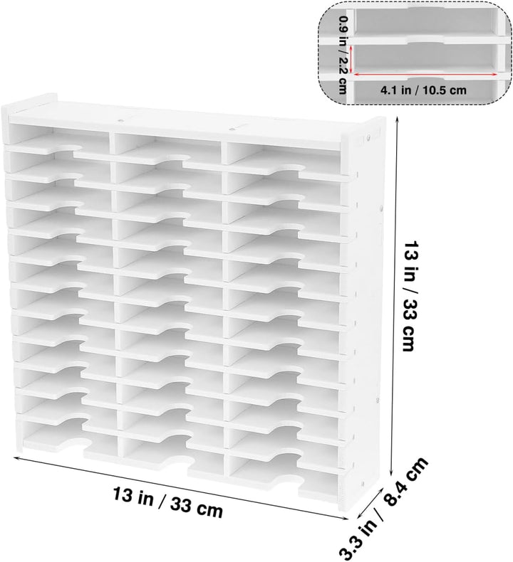 ABOOFAN Cd Aufbewahrungsbox Mit 36 Fächern 13.00X5.24 Zoll Organizer Für Cds Und Dvds Multifunktiona