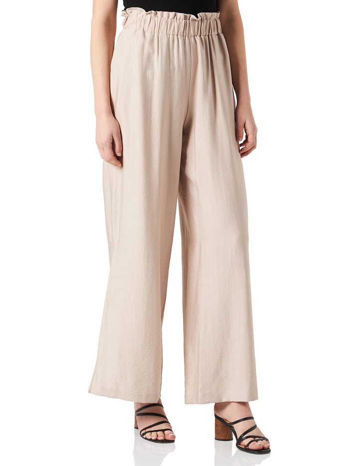 Naf Naf Damen Klassische Hose 40 Beige, 40 Beige