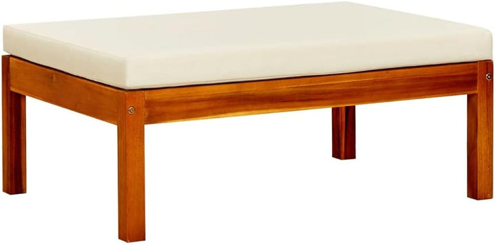 vidaXL 2X Akazienholz Massiv Gartenhocker Modular Fusshocker Fussbank Sitzhocker Hocker Holzhocker F