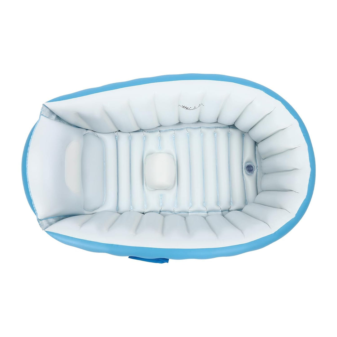 Aufblasbare Babybadewanne, Faltbare Rutschfeste Duschwanne für Kinder & Kleinkinder, Mini Luft Schwi