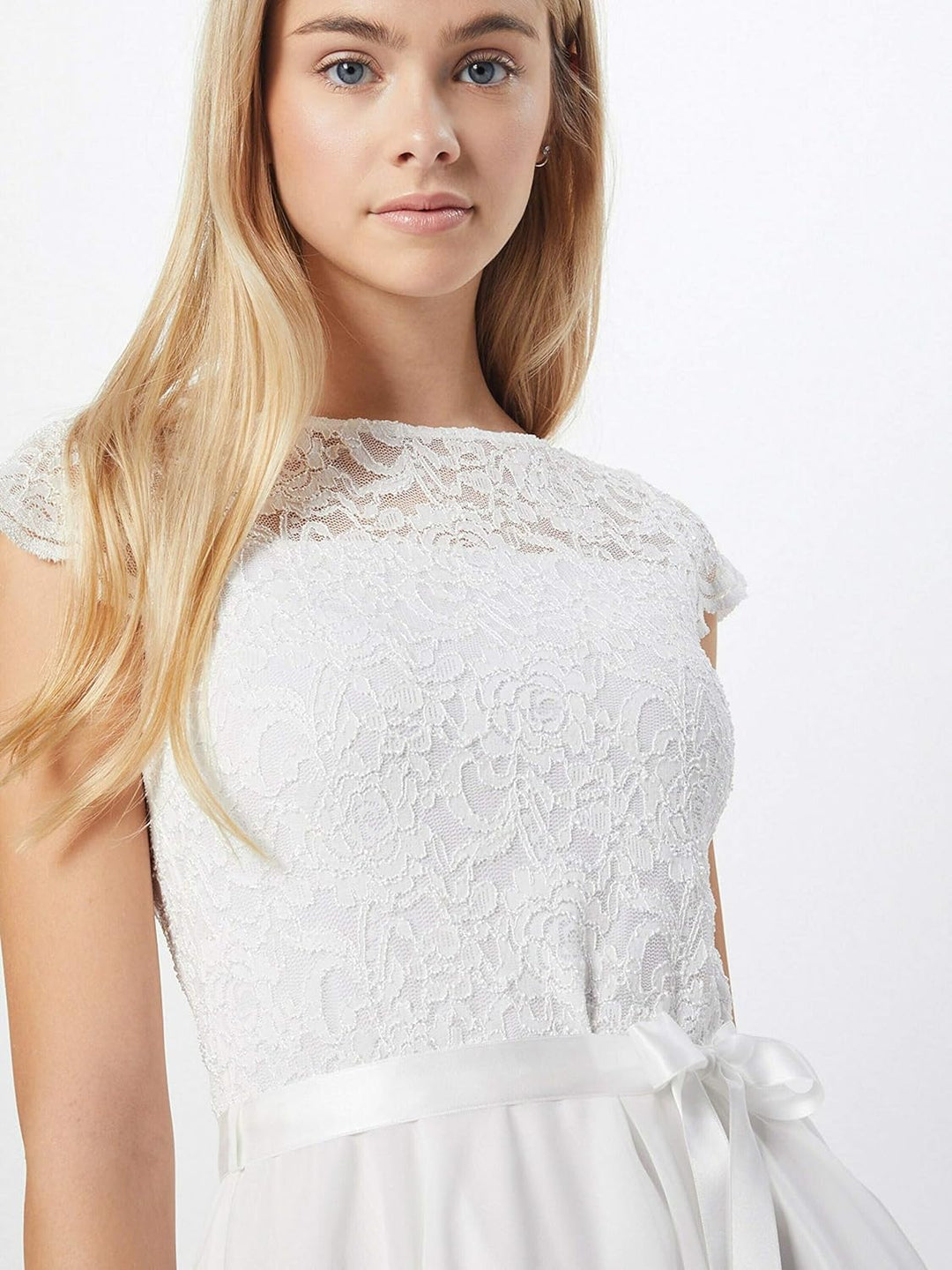 SWING Damen Cocktailkleid 36 Weiss., 36 Weiss.