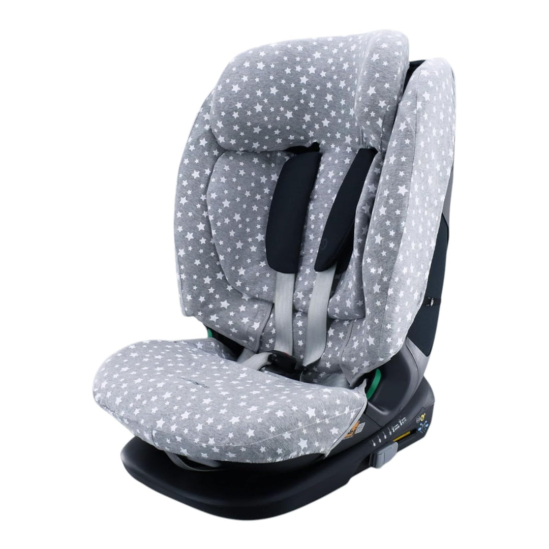 JYOKO Kids Bezug kompatibel mit Bebeconfort, Maxi Cosi Titan Pro, aus Baumwolle (White Star) Titan P