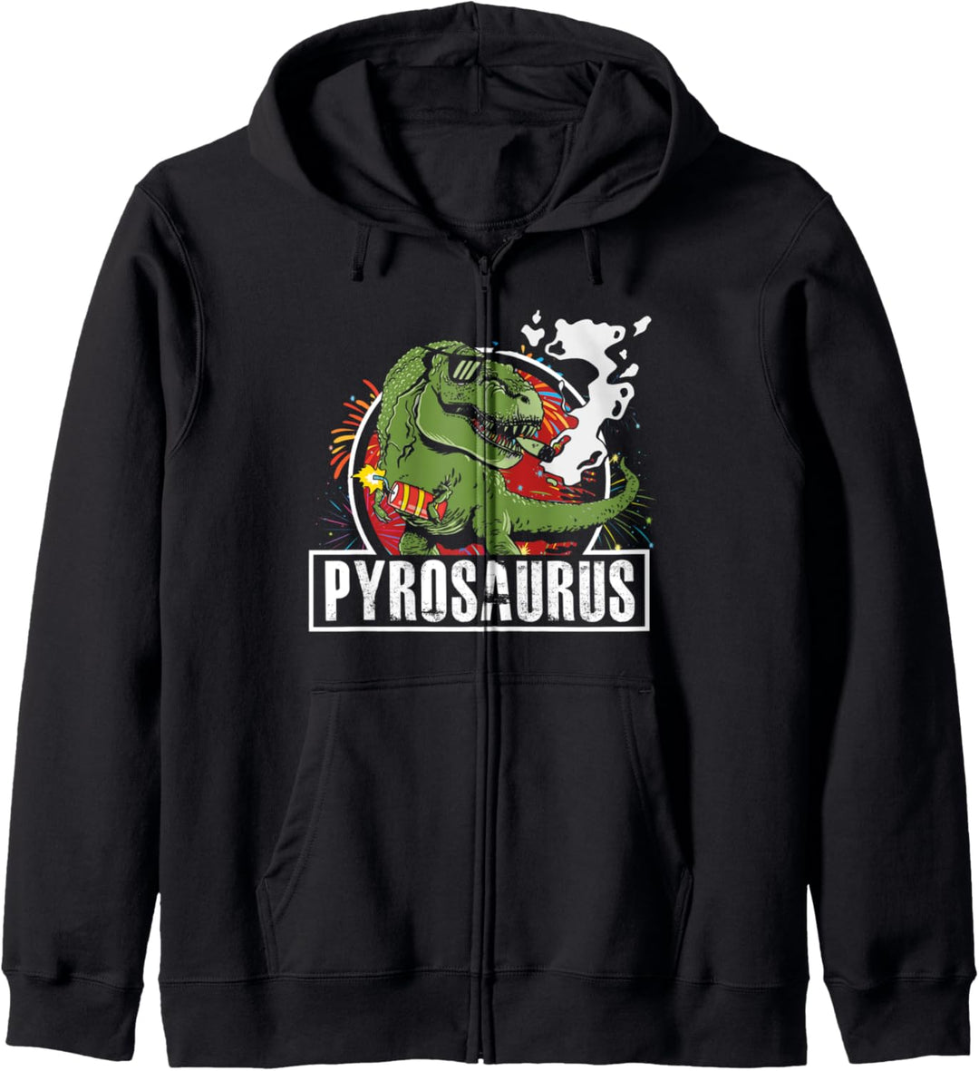 Pyrosaurus Pyrotechniker Dinosaurier Feuerwerk Techniker Party Kapuzenjacke