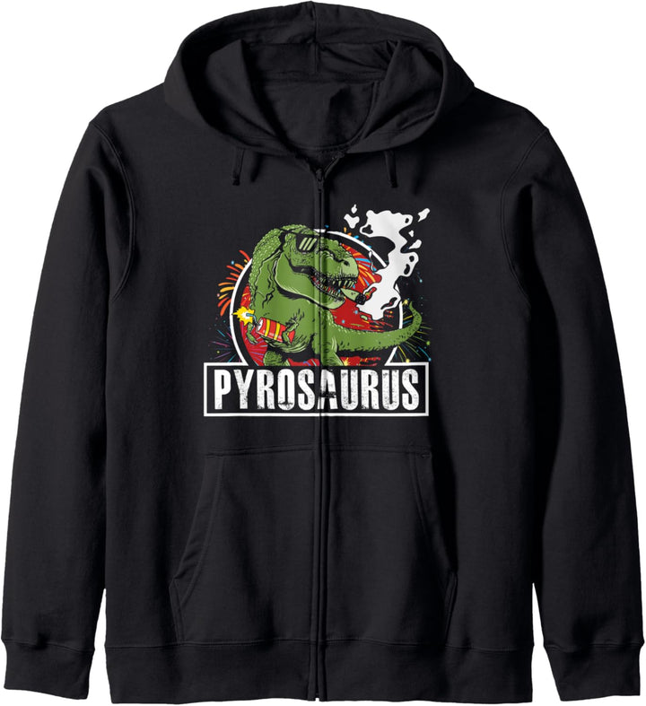 Pyrosaurus Pyrotechniker Dinosaurier Feuerwerk Techniker Party Kapuzenjacke