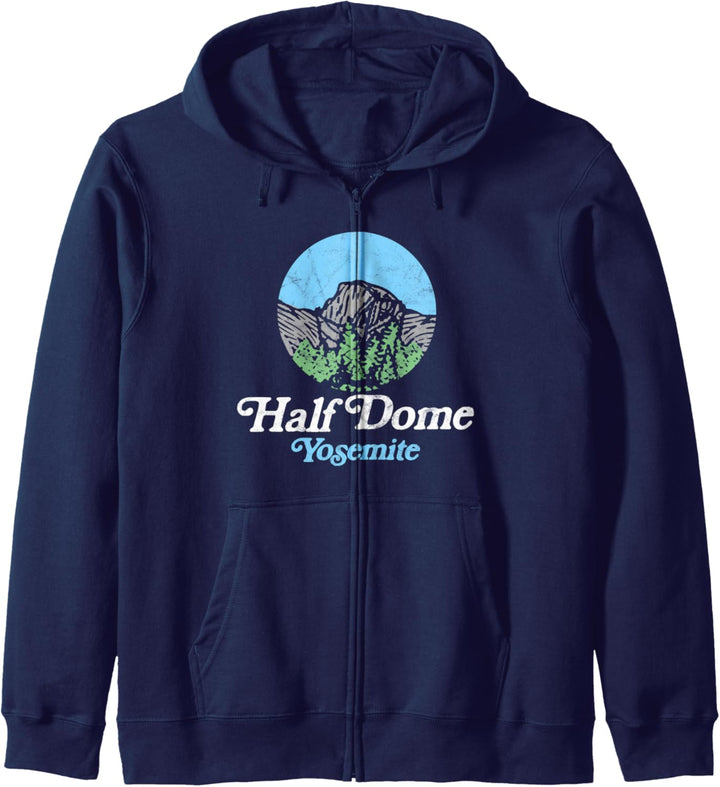 Half Dome Yosemite National Park Retro Throwback 80s Kapuzenjacke