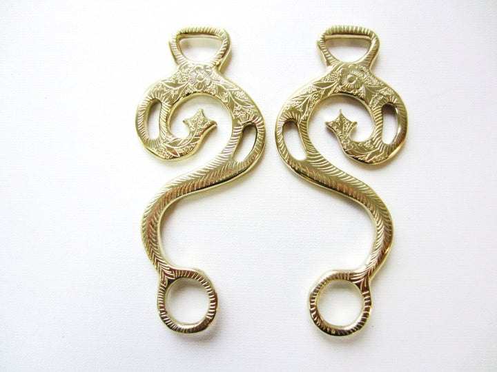 Hackamore Barock Gold - messingfarben - 1 Paar Schenkel