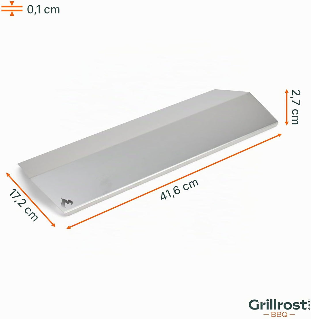 Grillrost.com Das Original Edelstahl Aromaschiene für Enders - Brennerabdeckung für Monroe 3 mit Sim