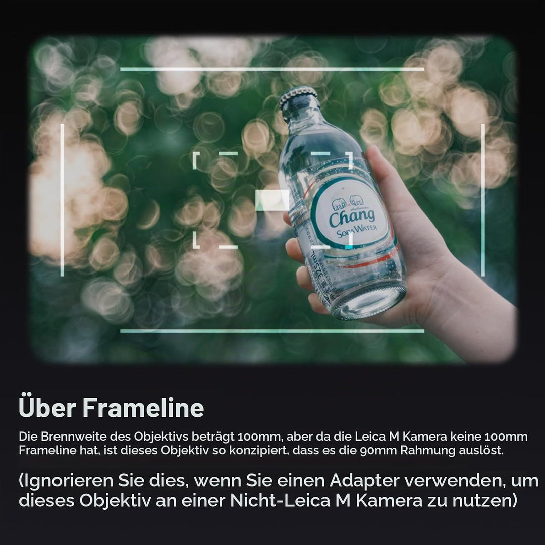 TTArtisan 100mm F2.8 Bubble Bokeh Objektiv MF Full Frame Für spiegellose Kameras nur für Leica M-Mou