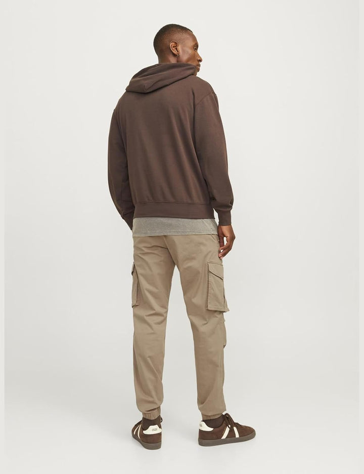 JACK &amp; JONES Male Cargo-Hose Relaxed Fit Cargo-Hose, Elmwood