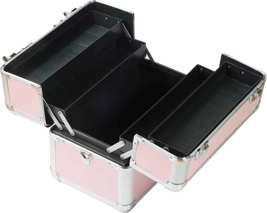 N&BF Kosmetikkoffer Rosa Klein | Schminkkoffer Abschliessbar Leer, Rosa