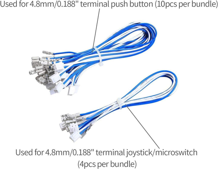 Fosiya Nullverzögerungs Arcade Controller USB Encoder PC Joystick für Windows & Linux & MAME & Raspb