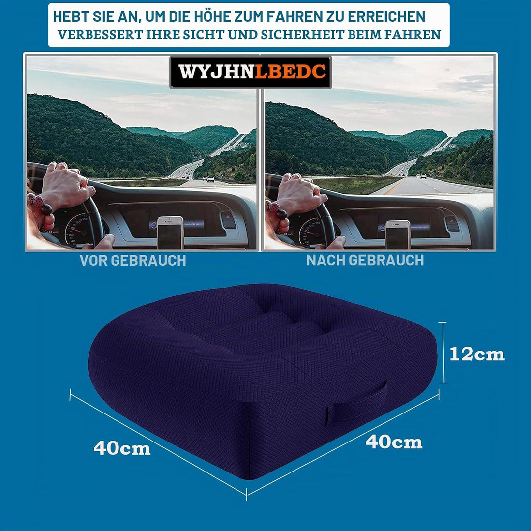 WYJHNLBEDC Sitzerhöhung Auto Erwachsene, Orthopädisches Sitzkissen/Stuhlkissen Bürostuhl 40x40cm, Er