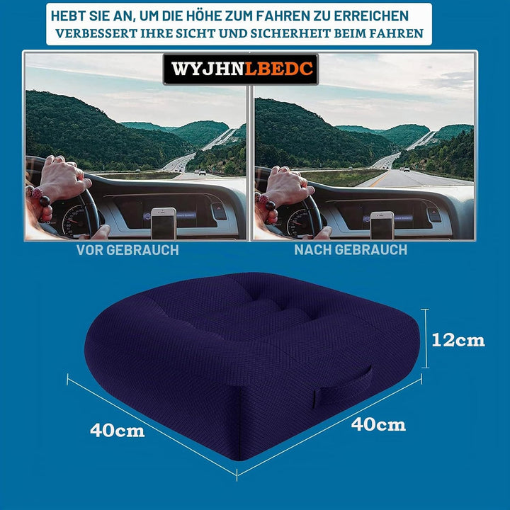 WYJHNLBEDC Sitzerhöhung Auto Erwachsene, Orthopädisches Sitzkissen/Stuhlkissen Bürostuhl 40x40cm, Er