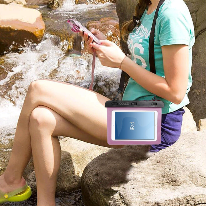 doupi wasserdichte Schutztasche 220x160mm für 7/8 Zoll Tablet Touchscreen Funktion Wasserfest Schutz