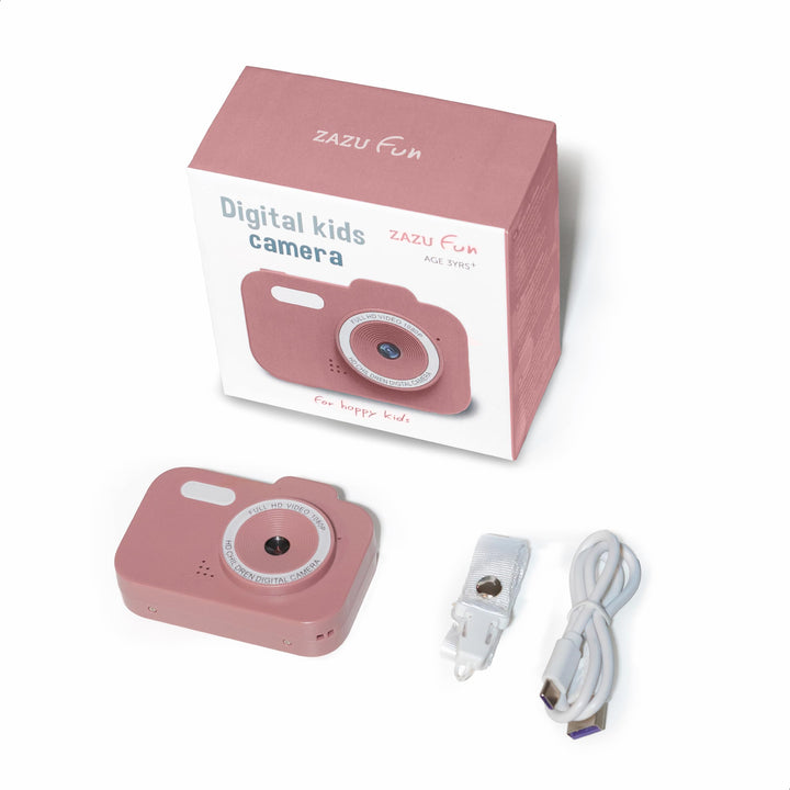ZAZU Fun HD Digitalkamera für Kinder – 1080P Video, 2,0-Zoll-Display, wiederaufladbar, tragbare Kind