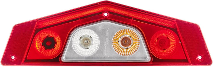 HELLA - Heckleuchte - Caraluna X - Hybrid - 12V - Einbau/geschraubt - Lichtscheibenfarbe: rot/glaskl