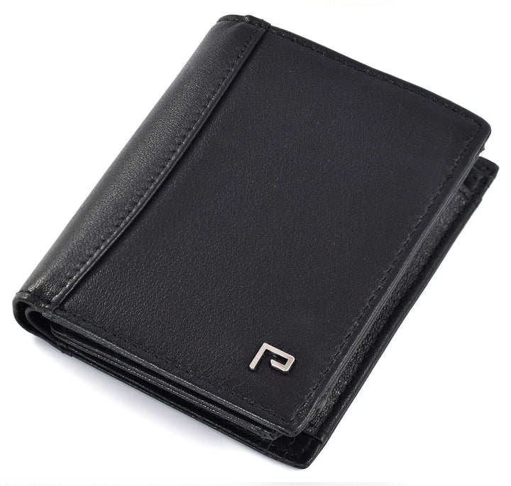 Geldbörse Herren Nappaleder | Münzfach & RFID Schutz | Leder Portmonee klein | Slim Wallet | Geldbeu