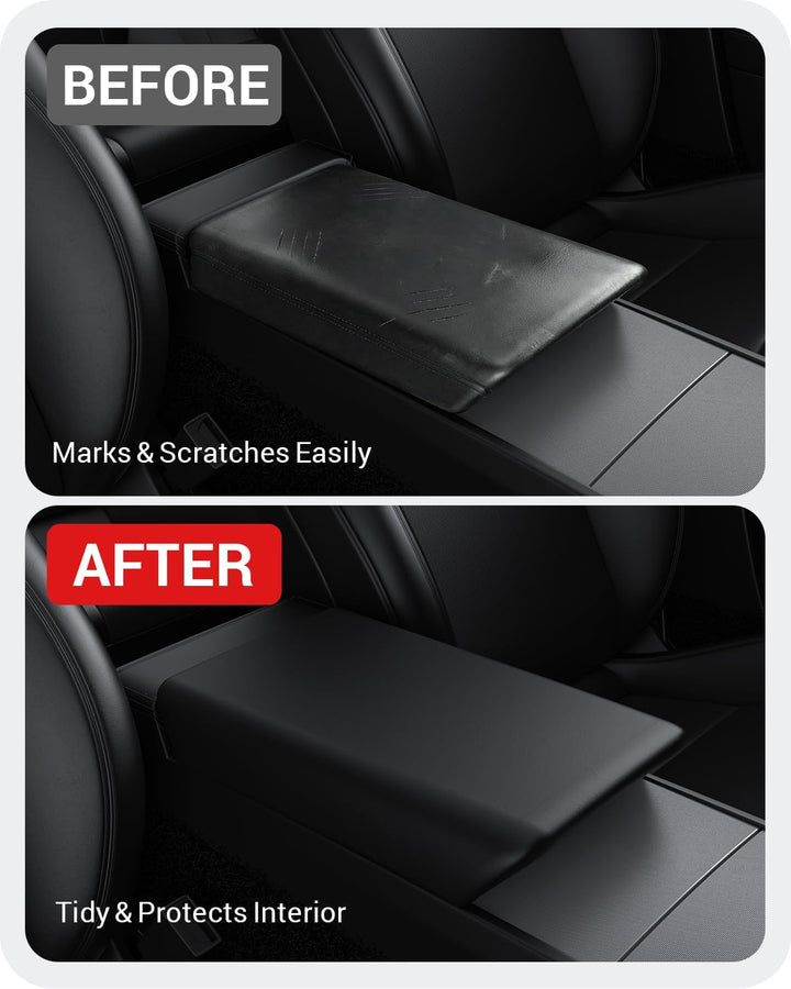 BASENOR Mittelkonsolenabdeckung für 2025 2026 Tesla Model Y Refresh (Juniper) 2024-2026 Tesla Model