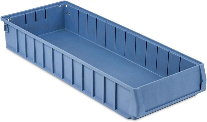 SparSet 5x Regalkasten 600 BN mit Etikett & Schutzhaube | HxBxT 9x23,4x60cm | 9,4 Liter | Sichtlager