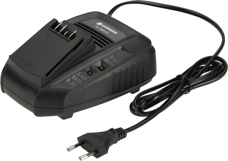 Gardena Schnell-Ladegerät AL 1830 CV: Für alle 18V POWER FOR ALL System-Akkus geeignet, die Ladezeit