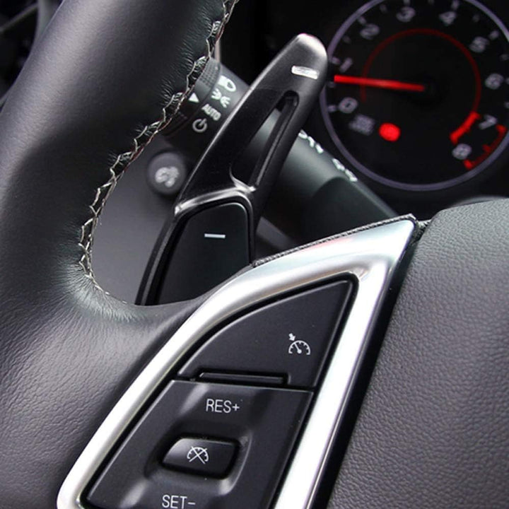 HIBEYO 2PCS Metall Ersatzsatz Lenkräder Schaltwippen für Chevy Chevrolet Camaro 2016-2019, C7 Corvet
