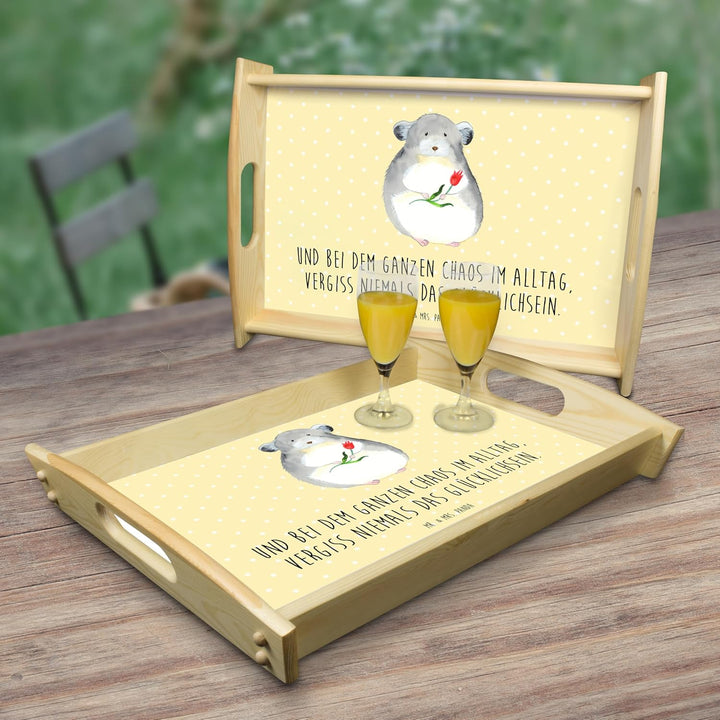 Mr. & Mrs. Panda Tablett Chinchilla Blume - Geschenk, Lustige Sprüche, Chaos, Liebeskummer, Chinchil