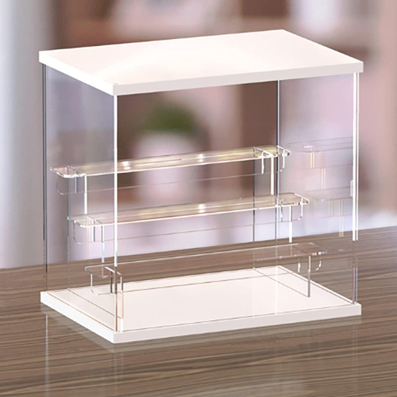 Nynelly 4 Stufen Vitrine für Sammlung, Acryl, Aufbewahrungsbox, Würfel-Organizer, Staubschutz für Fu