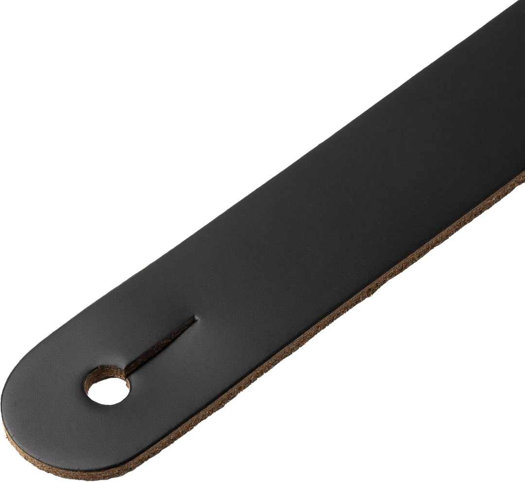 Levy's M26PD-BLK Gitarrengurt Top Grain Leather 3" - Black Schwarz, Schwarz