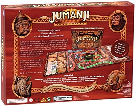 Spin Master Jumanji The Game – Ein Brettspiel & Familienspiel für Abenteurer, deutsche Ausgabe.
