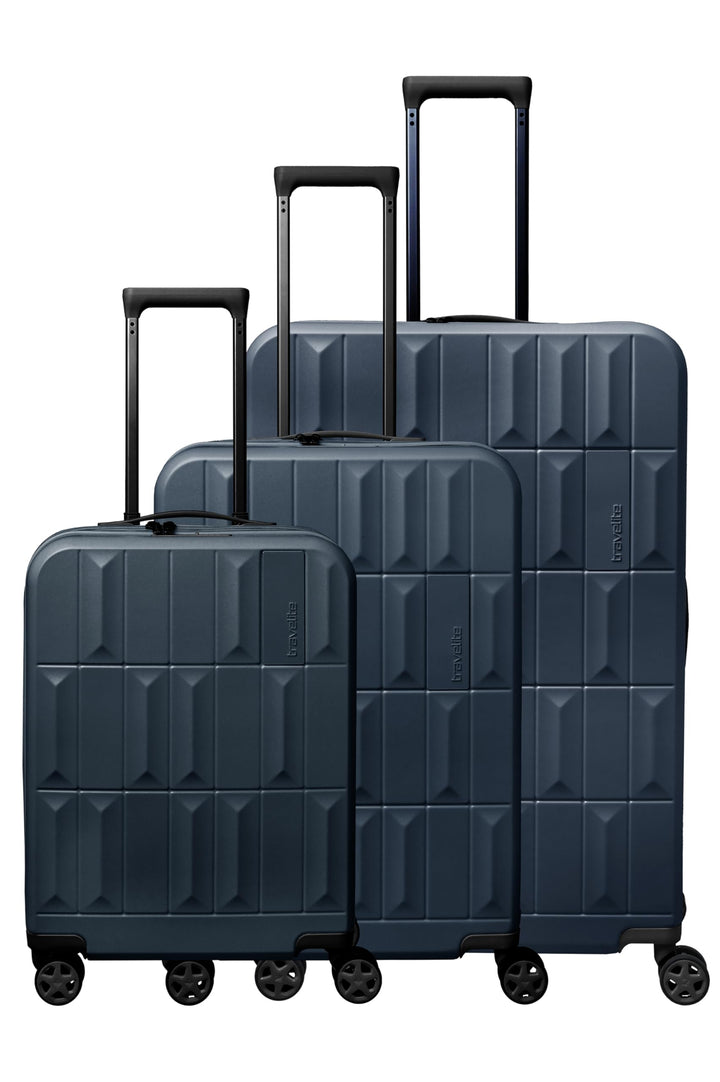 Travelite Hartschalenkoffer Set PANELLO, 3-teilig S/M/L, alle Grössen mit TSA-Kombinationsschloss un