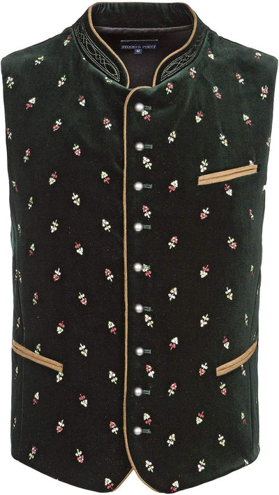 Stockerpoint Herren Trachtenweste Calzado 60 Grün (Tanne), 60 Grün (Tanne)