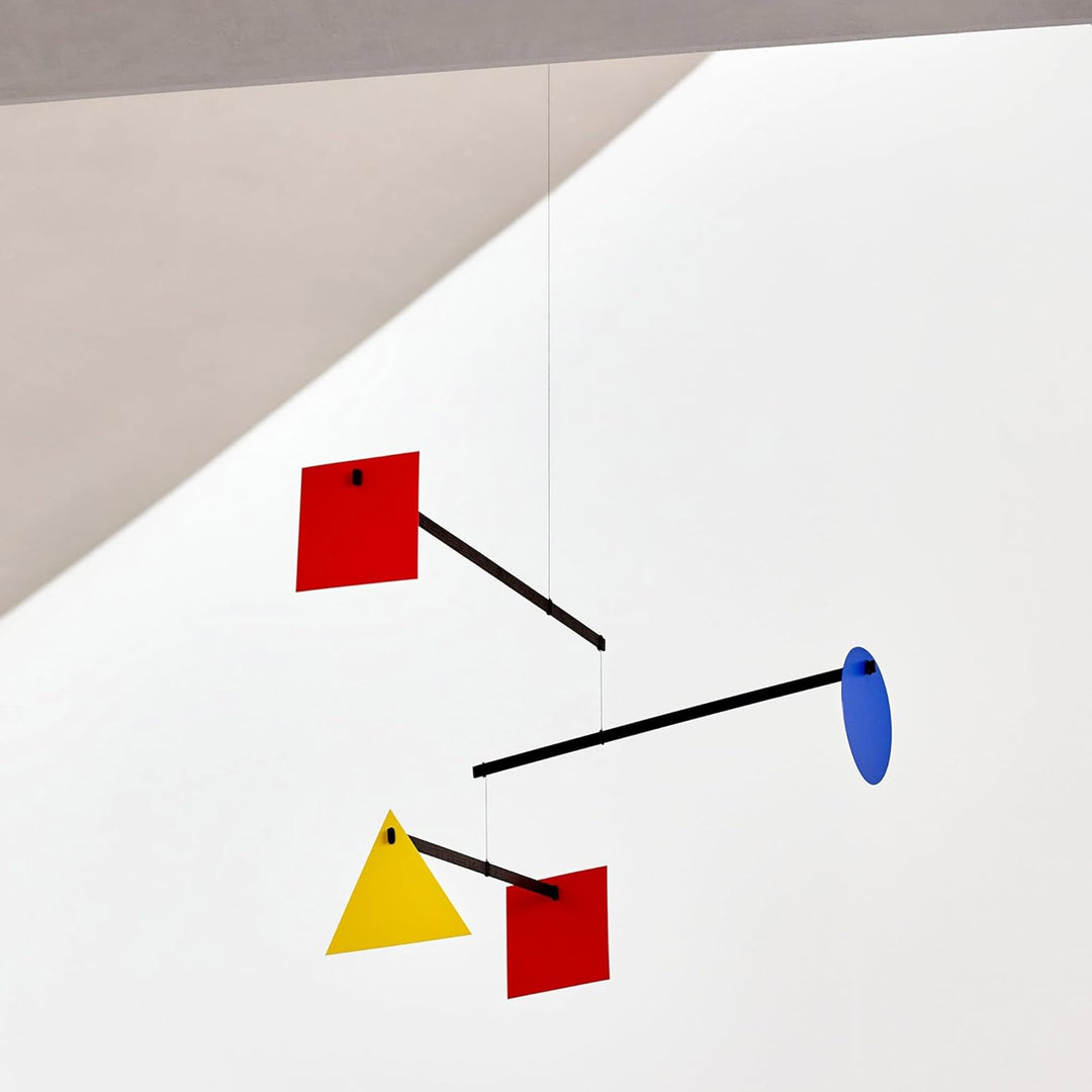 Flensted Mobiles f428 Bauhaus Mobile, Stahl, Mehrfarbig, 35x62 cm