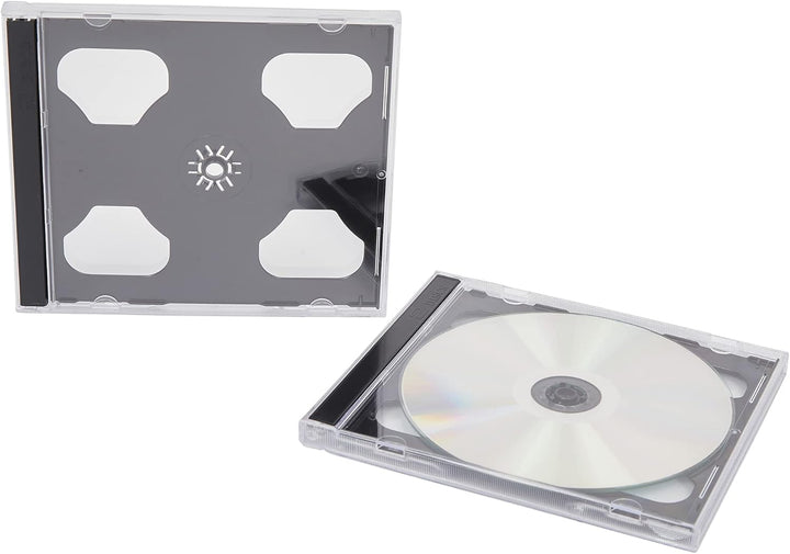 DVD Double Jewel Cases 10,4 mm für 2 Disc mit schwarzem Tray (100 Stück) Marken Dragon Trading®
