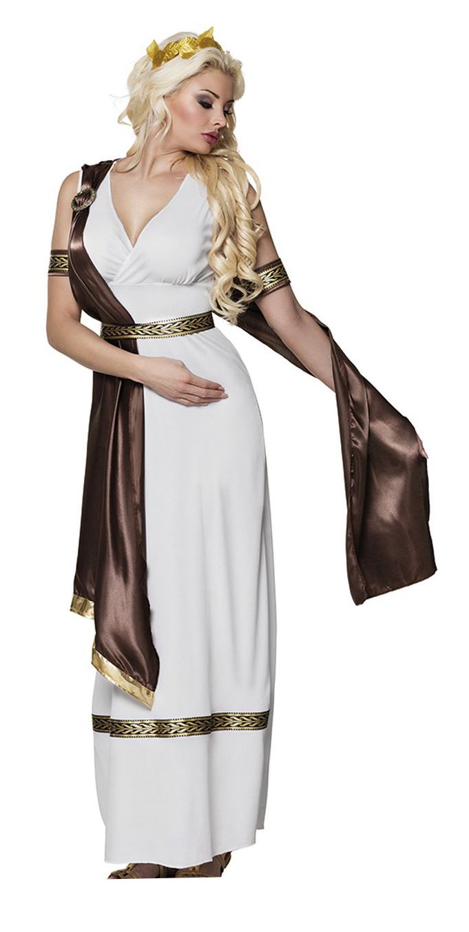 Boland 83860 - Erwachsenenkostüm Europa, Haarband, Gürtel, Armbänder, Toga mit Schal, Kaiserin, Köni