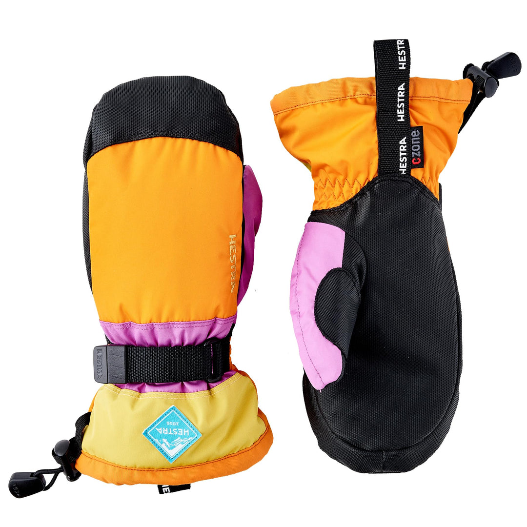 HESTRA Sundborn Handschuh 3 Orange / mehrfarbig, 3 Orange / mehrfarbig