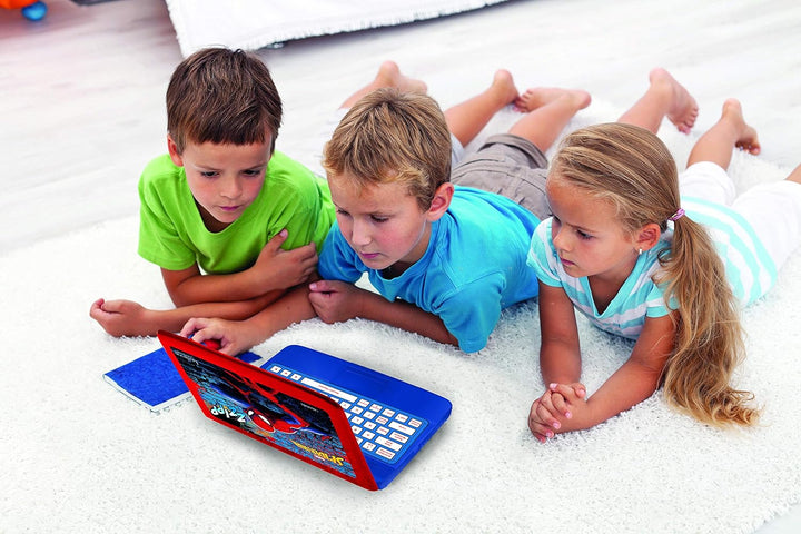 Lexibook JC598SPi3 Spider-Man-Zweisprachiger Laptop für Bildungszwecke Englisch und Deutsch, 124 Akt