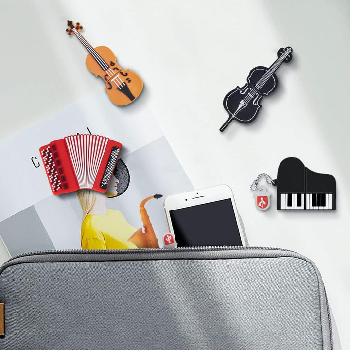 5 Stück 32GB USB-Stick mit Süssem Musikinstrument Muster, BorlterClamp Süsses USB-Flash-Laufwerk Spe