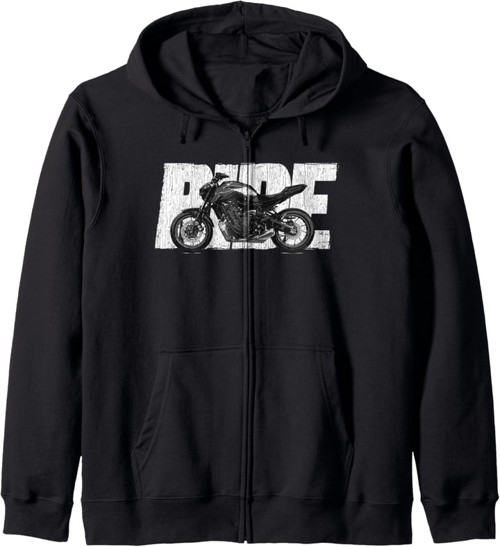 2021-2022 MT-07 Ride Naked Bike Ride Motorrad Kapuzenjacke